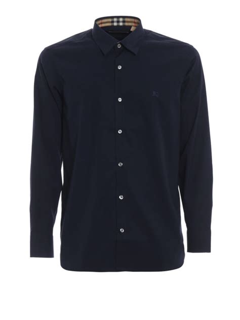 camicie burberry blu|Men’s Designer Shirts .